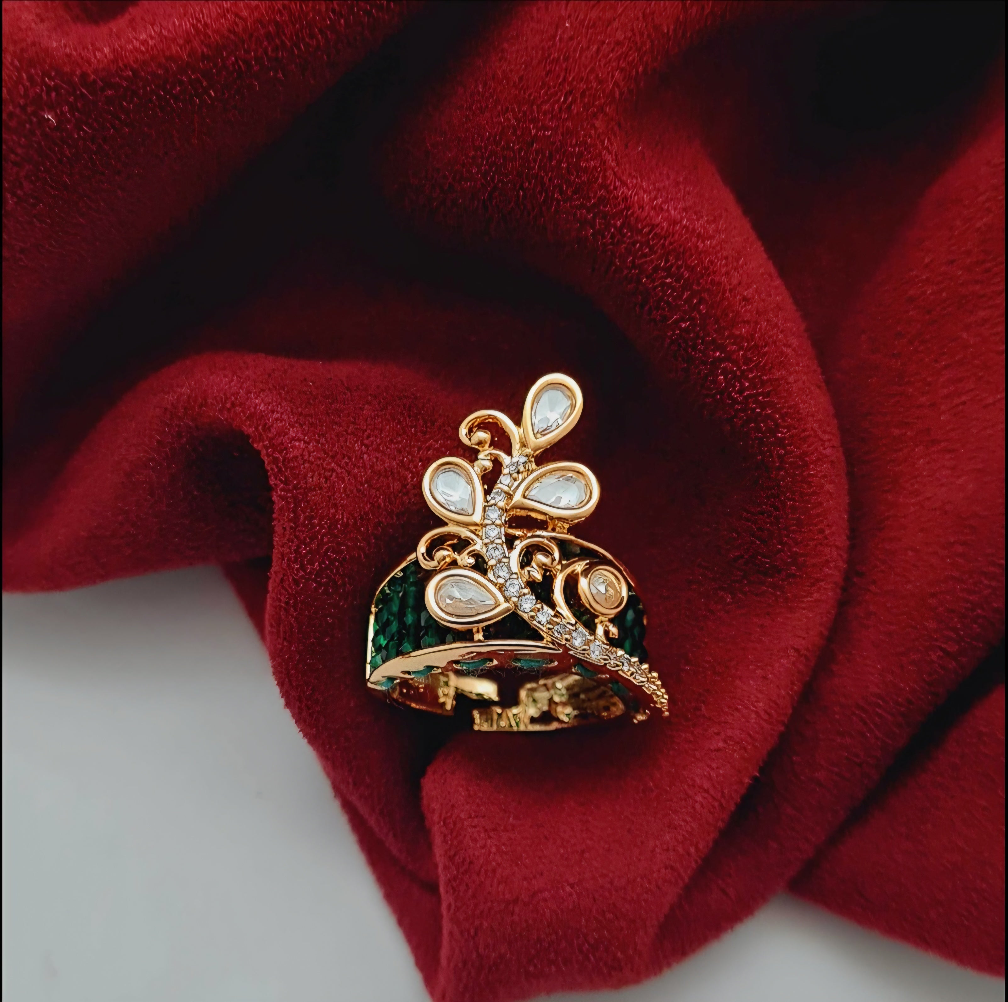 Emerald Crown Ring BFR001