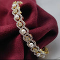 AD stone with pearl bangle BB001